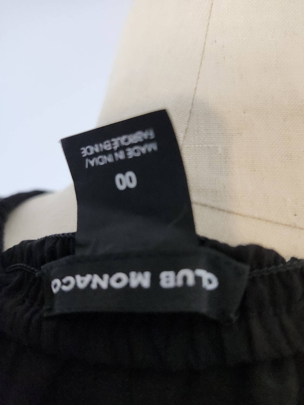 Club Monaco Black Elastic Midi Dres 00 size - Picture 11 of 12